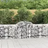 Image de vidaXL Schanskorven 25 st gewelfd 200x50x80/100 cm ijzer3146315