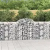 Image de vidaXL Paniers à gabions arqués 10 pcs 200x50x100/120 cm fer galvanisé, gabion, cage de gabion, panier de mur de gabion, mur 3146328