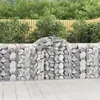 Image de vidaXL Paniers à gabions arqués 14 pcs 200x50x100/120 cm fer galvanisé, gabion, cage de gabion, panier de mur de gabion, mur 3146332