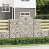 Image de vidaXL Schanskorven 9 st gewelfd 200x50x140/160 cm ijzer3146369