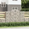 Image de vidaXL Schanskorven 10 st gewelfd 200x50x140/160 cm ijzer3146370