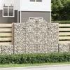 Image de vidaXL Schanskorven 5 st gewelfd 200x50x160/180 cm ijzer3146386