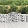 Image de vidaXL Paniers à gabions arqués 7 pcs 300x30x80/100 cm fer galvanisé, gabion, cage de gabion, panier de mur de gabion, mur 3146508