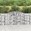 Image de vidaXL Paniers à gabions arqués 12 pcs 300x30x100/120 cm fer galvanisé, gabion, cage de gabion, panier de mur de gabion, mur 3146531
