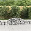 Image de vidaXL Paniers à gabions arqués 8 pcs 300x50x40/60 cm fer galvanisé, gabion, cage de gabion, panier de mur de gabion, mur de 3146653