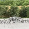 Image de vidaXL Schanskorven 17 st gewelfd 300x50x40/60 cm gegalvaniseerd ijzer3146660