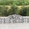 Image de vidaXL Paniers à gabions arqués 11 pcs 300x50x60/80 cm fer galvanisé, gabion, cage de gabion, panier de mur de gabion, mur 3146674