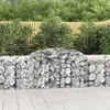 Image de vidaXL Paniers à gabions arqués 17 pcs 300x50x80/100 cm fer galvanisé, gabion, cage de gabion, panier de mur de gabion, mur 3146696