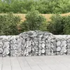 Image de vidaXL Paniers à gabions arqués 20 pcs 300x50x80/100 cm fer galvanisé, gabion, cage de gabion, panier de mur de gabion, mur 3146697