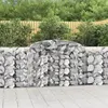 Image de vidaXL Paniers à gabions arqués 20 pcs 300x50x100/120 cm fer galvanisé, gabion, cage de gabion, panier de mur de gabion, mur 3146715
