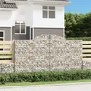 Image de vidaXL Schanskorven 8 st gewelfd 300x50x160/180 cm ijzer3146761
