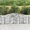 Image de Vidaxl Paniers Gabions, 7 Pcs, 400X30X100/120 Cm, Fer Galvanisé