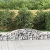 Image de vidaXL 3x Paniers à Gabions Arqués Cages à Gabions Arquées Murs de Gabion Barrières de Jardin Terrasse Extérieur 3146958