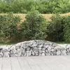 Image de vidaXL 4x Paniers à Gabions Arqués Cages à Gabions Arquées Murs de Gabion Barrières de Jardin Terrasse Extérieur 3146959