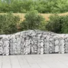 Image de vidaXL 3x Paniers à Gabions Arqués Cages à Gabions Arquées Murs de Gabion Barrières de Jardin Terrasse Extérieur 3146984