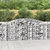 Image de vidaXL Paniers à gabions arqués 10 pcs 400x50x100/120 cm Fer galvanisé, gabion, cage de gabion, panier de mur de gabion, mur 3147004