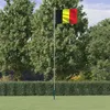 Image de vidaXL Vlag met vlaggenmast België 6,23 m aluminium3147087