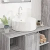 Image de vidaXL Lavabo, Vasque à Poser, Lave-Mains avec Trou de Vidange, Évier de Comptoir Salle de Bain Toilette Salle d'Eau Blanc 153339