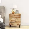 Image de vidaXL Nachtkastjes 50x33x60 cm massief mangohout en bewerkt hout350668