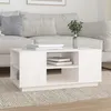 Image de vidaXL Table basse Blanc 90x49x40,5 cm Bois massif de pin814400