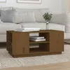 Image de vidaXL Table basse Marron miel 90x49x40,5 cm Bois massif de pin814402