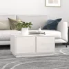 Image de vidaXL Table basse Blanc 80x50x40 cm Bois massif de pin814420
