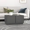 Image de vidaXL Table basse Gris 80x50x40 cm Bois massif de pin814421