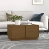 Image de Table basse Marron miel 80x50x40 cm Bois massif de pin