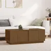 Image de Table basse Marron miel 110x50x40 cm Bois massif de pin