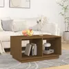 Image de vidaXL Table basse Marron miel 80x50x40 cm Bois massif de pin814437