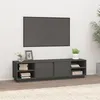 Image de Meuble TV Gris 156x40x40 cm Bois de pin massif