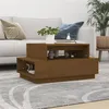 Image de vidaXL Table basse Marron miel 80x55x40,5 cm Bois massif de pin814517