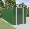 Image de vidaXL Abri de jardin Vert 192x772x223 cm Acier galvanisé 3147434