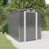 Image de 3147439 vidaXL Abri de jardin Gris clair 192x274x223 cm Acier galvanisé
