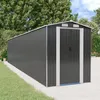 Image de 3147458 vidaXL Abri de jardin Anthracite 192x938x223 cm Acier galvanisé
