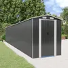 Image de 3147459 vidaXL Abri de jardin Anthracite 192x1021x223 cm Acier galvanisé