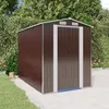 Image de 3147461 vidaXL Abri de jardin Marron foncé 192x274x223 cm Acier galvanisé