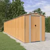 Image de vidaXL Abri de jardin Marron clair 192x1021x223 cm Acier galvanisé 3147481