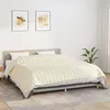 Image de vidaXL Couverture Lestée, Couette Lestée Adulte, Couverture Pondérée avec Boucles, Couverture Lourde, Crème Clair 220x260 cm 15 kg Tissu