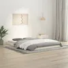 Image de Cadre de lit sans matelas blanc 140x200 cm bois de pin massif