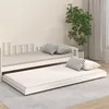 Image de vidaXL Bedframe zonder matras massief grenenhout wit 80x200 cm823500