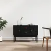 Image de vidaXL Buffet Noir 110x40x78 cm Bois massif de pin823528
