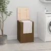 Image de vidaXL Boîte à linge Marron miel 44x44x66 cm Bois massif de pin 823567