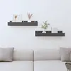 Image de vidaXL Wandschappen 2 st 50x12x9 cm massief grenenhout grijs823586