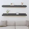 Image de vidaXL Wandschappen 2 st 110x12x9 cm massief grenenhout grijs823596
