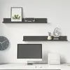 Image de vidaXL Wandkasten 2 st 80x11x9 cm massief grenenhout grijs823606