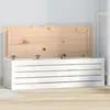 Image de Boîte de rangement Blanc 109x36,5x33 cm Bois massif de pin