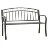 Image de vidaXL Tuinbank 120 cm staal grijs319586