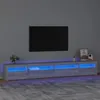 Image de vidaXL Meuble TV avec lumières LED Sonoma gris 270x35x40 cm3152752