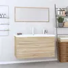 Image de Ensemble de meubles de salle de bain 3 pcs Chêne sonoma